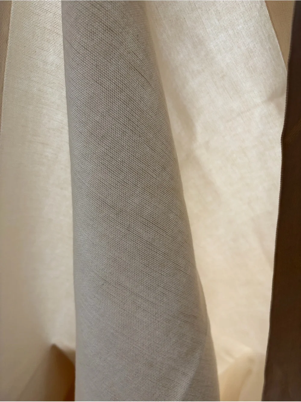 Pottery Barn Tab Top Curtains & Holdbacks Set White Linen Look 6 Pcs